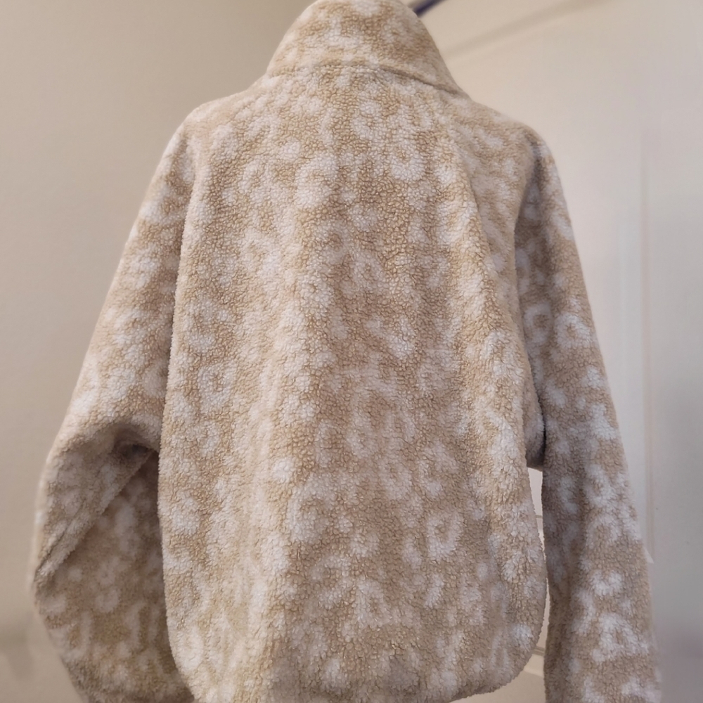 All In Motion Beige Sherpa Jacket Sz XL - Picture 6 of 12